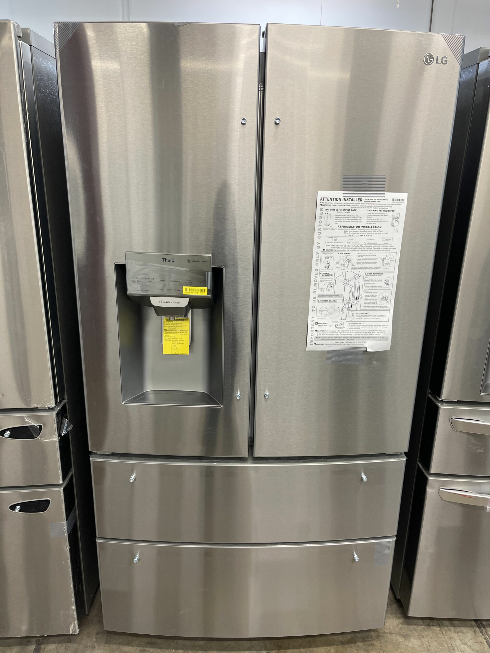 LG LMXS28626S 27.8 cu. ft. 4-Door French Door Refrigerator - Stainless Steel