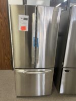 30 in. W 22 cu. ft. French Door Refrigerator with Ice Maker in Stainless Steel