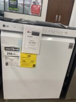 24 in. White Front Control Dishwasher with QuadWash, 3rd Rack & Dynamic Dry, 48 dBA