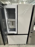 Bespoke 30 cu. ft. 3-Door French Door Smart Refrigerator with Beverage Center in White Glass, Standard Depth - Image 2