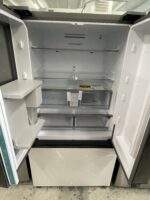 Bespoke 30 cu. ft. 3-Door French Door Smart Refrigerator with Beverage Center in White Glass, Standard Depth - Image 3