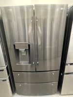 28 cu. ft. 4-Door French Door Smart Refrigerator with Ice and Water Dispenser in PrintProof Black Stainless Steel