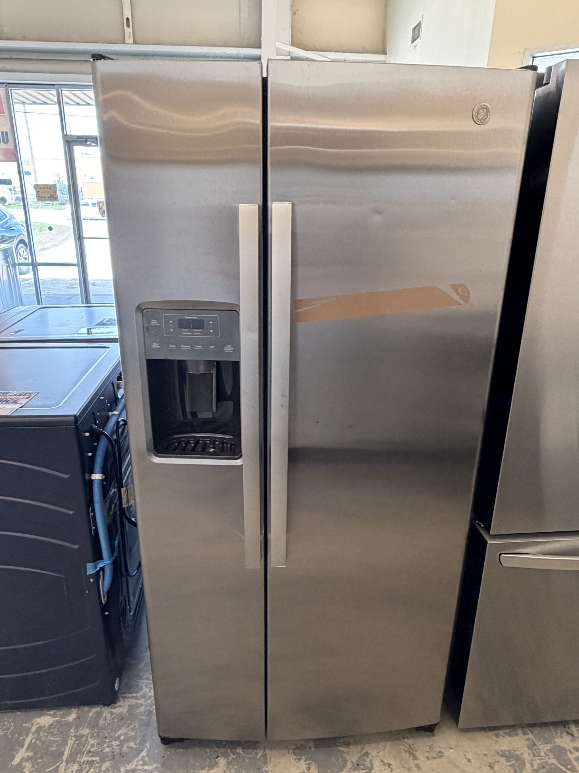 IMG_7155 23.0 cu. ft. Side by Side Refrigerator in Fingerprint Resistant Stainless Steel, Standard Depth - Image 1