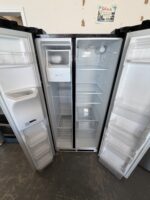 33 in. 22.3 cu. ft. Standard Depth Side by Side Refrigerator in Black - Image 3