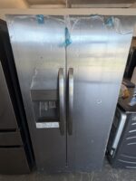 33 in. 22.3 cu. ft. Standard Depth Side by Side Refrigerator in Stainless Steel
