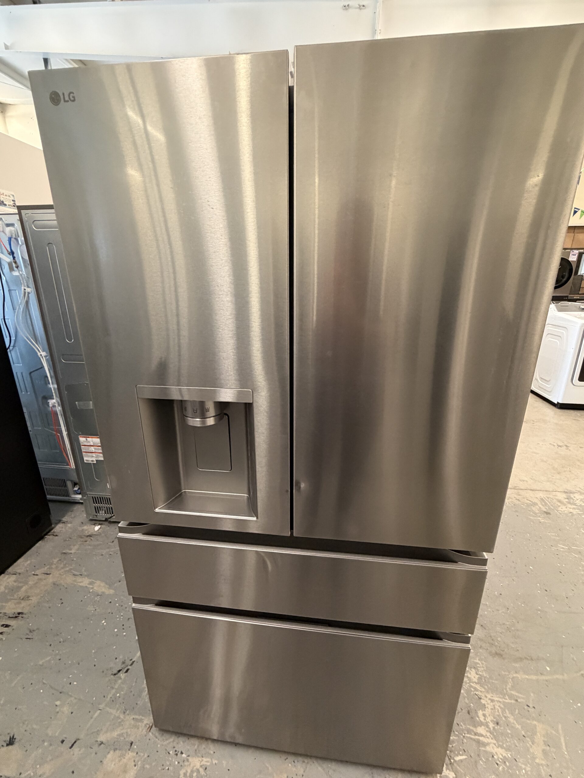 IMG_7480 36 in. 29 cu. ft. Standard Depth MAX 4-Door French Door Refrigerator in Stainless Steel w/ Craft Ice and Mini Craft Ice - Image 1
