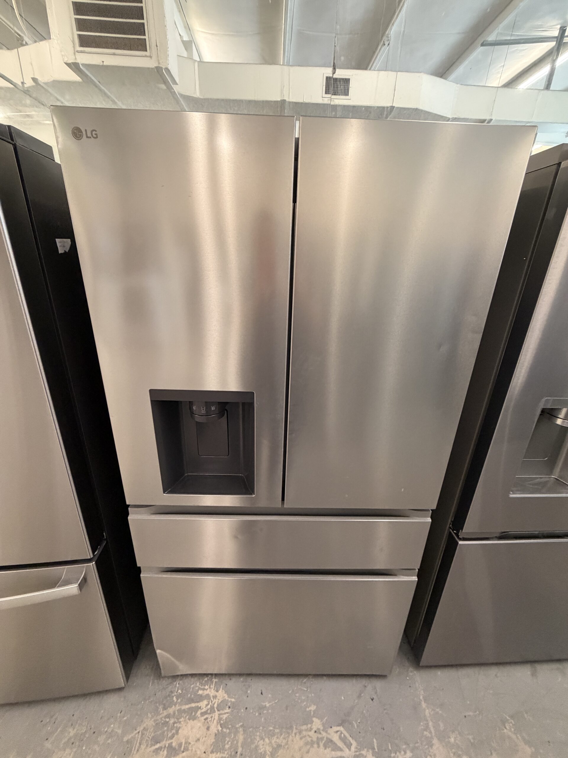 IMG_7505 36 in. 29 cu. ft. Standard-Depth MAX 4-Door French Door Refrigerator in Stainless Steel Look with Full Convert Drawer - Image 1