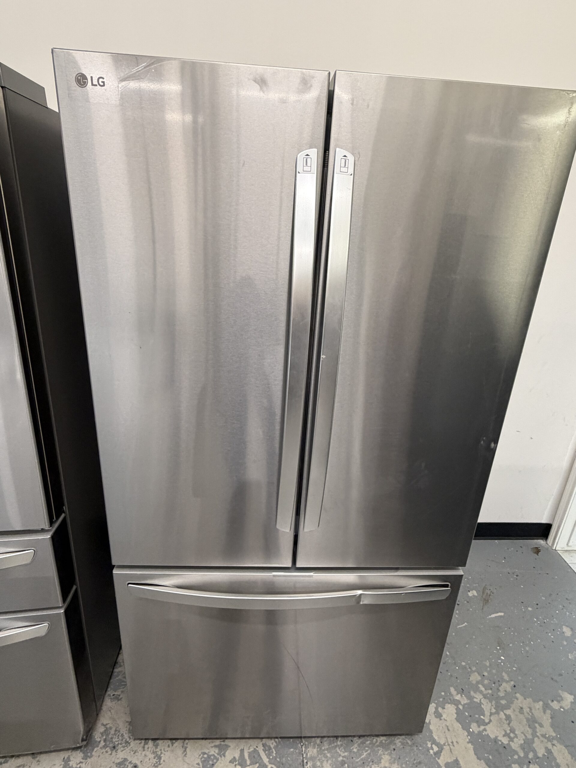 IMG_7515 27 cu. ft. Smart Counter-Depth MAX French Door Refrigerator with Internal Water Dispenser in PrintProof Stainless Steel - Image 1