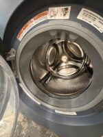 4.4 cu. ft. . Stacked Washer and 8 cu. ft. Electric Dryer Laundry Tower in Blue Denim with LuxCare Wash - Image 6