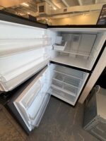 GE 21.9 Cu. Ft. Top-Freezer Refrigerator in Black - Image 2